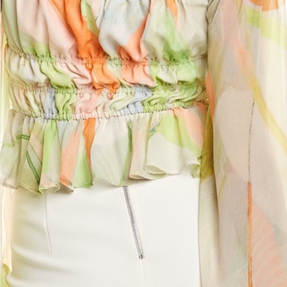 NWOT- Hutch multicolor pattern crop top - Picture 8 of 9